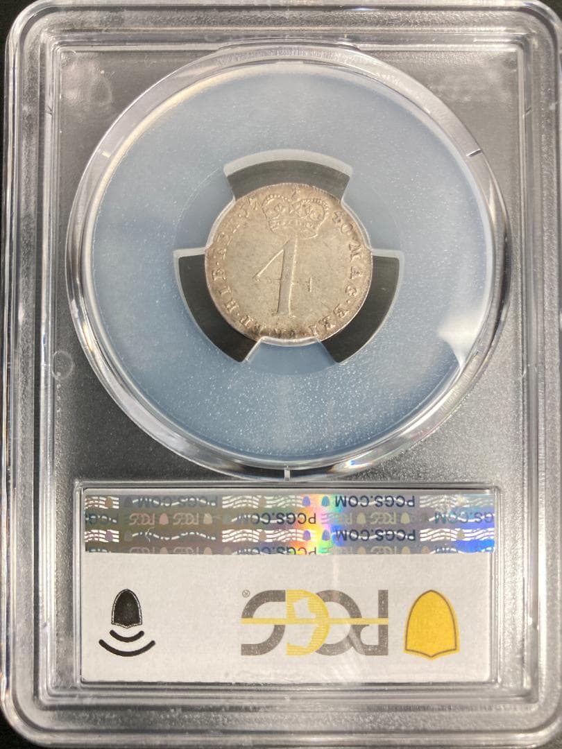 PCGS AU58 イギリス 4ペンス 銀貨 1740年 - メルカリ