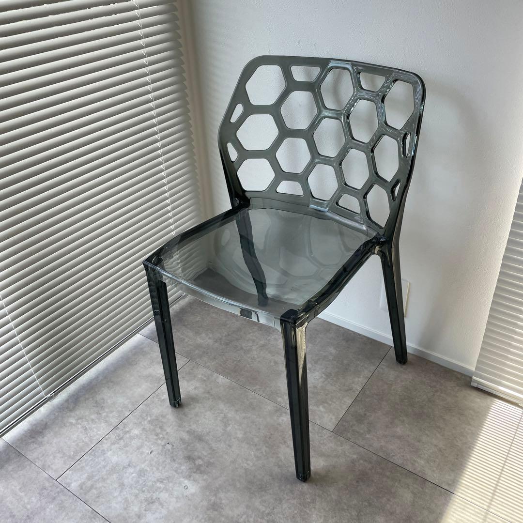 ミッドセンチュリー クリアチェア ポストモダン デザイナーズ ダイニングチェア