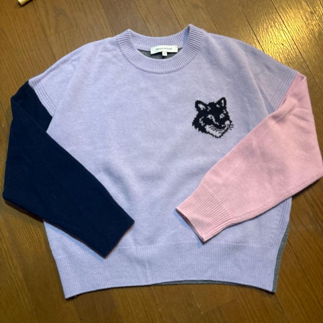 MAISON KITSUNÉ ウルフ刺繍ニットセーター