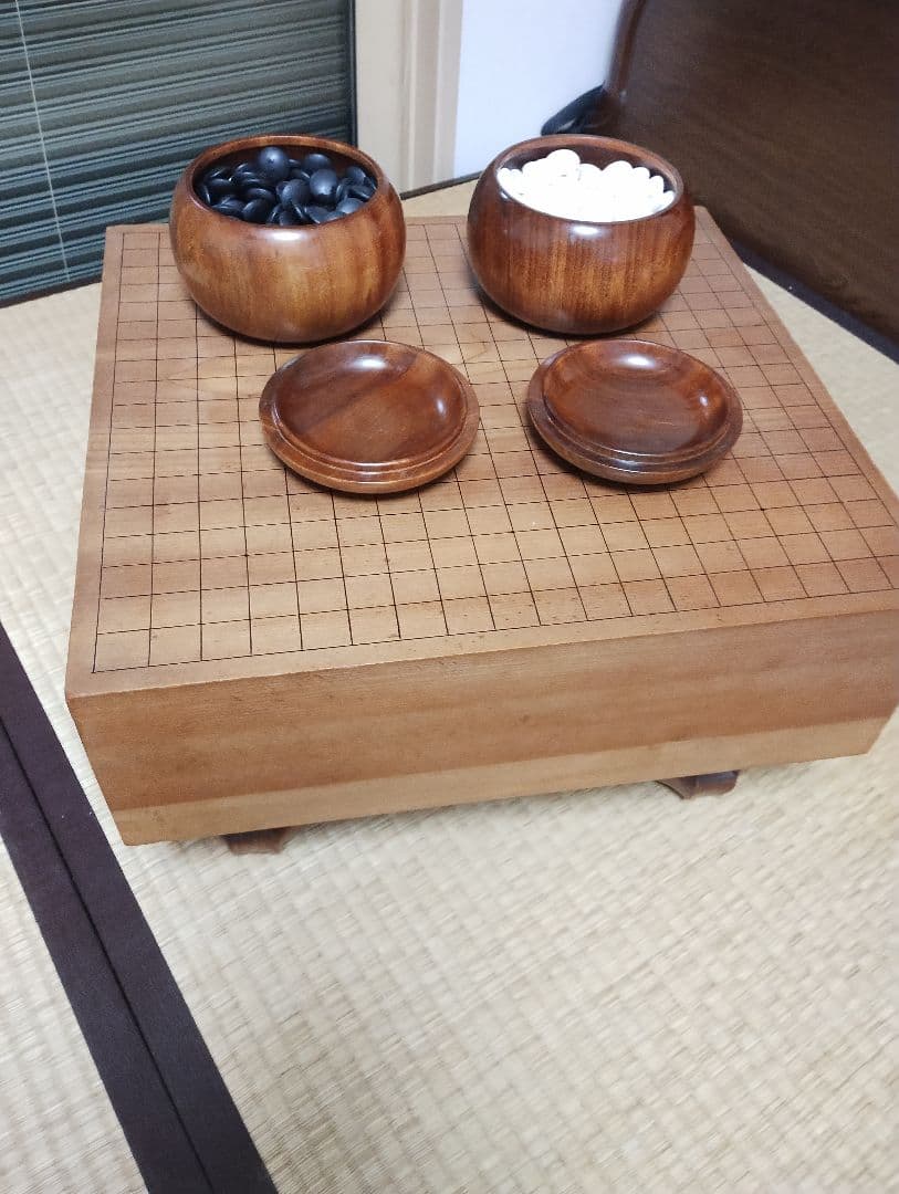 高級囲碁セット（碁盤・碁石・碁笥）