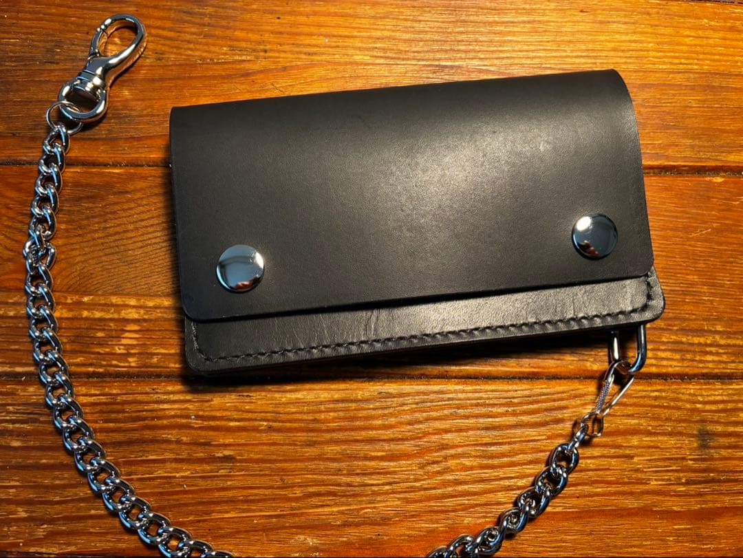 calee×tsyタイプ ミドルトラッカーウォレット　チェーンセット　牛革