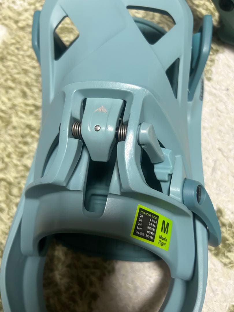 Mサイズ 青 スノーボードビンディング