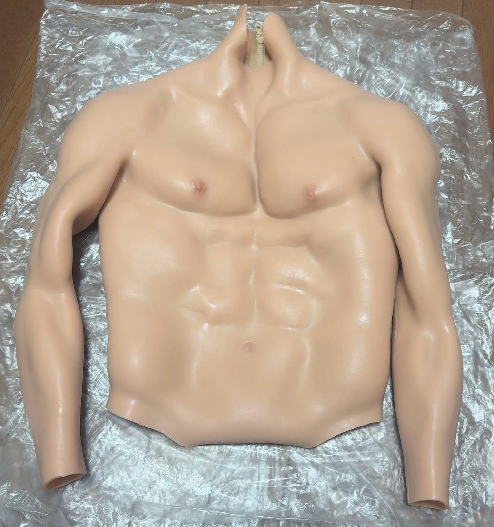 筋肉スーツ　袖あり　シリコン　コスプレ　Sサイズ　ファスナー付き Amazon.co.jp: [CRRCLSY] 筋肉スーツ 通常版 半袖 ファスナー付き