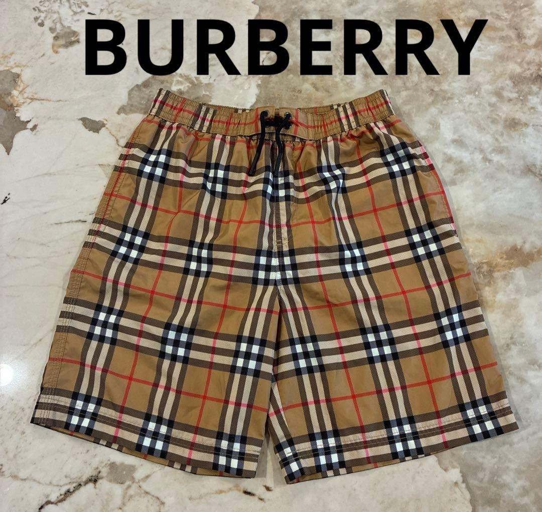 バーバリー ノバチェック スイムパンツ 140cm10Y ハーフパンツ　水着