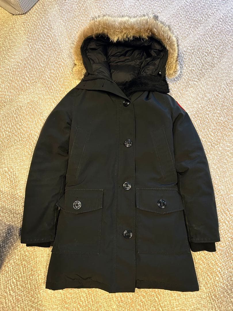 美品 カナダグース ブロンテパーカー ダウンジャケット レディース ブラック S