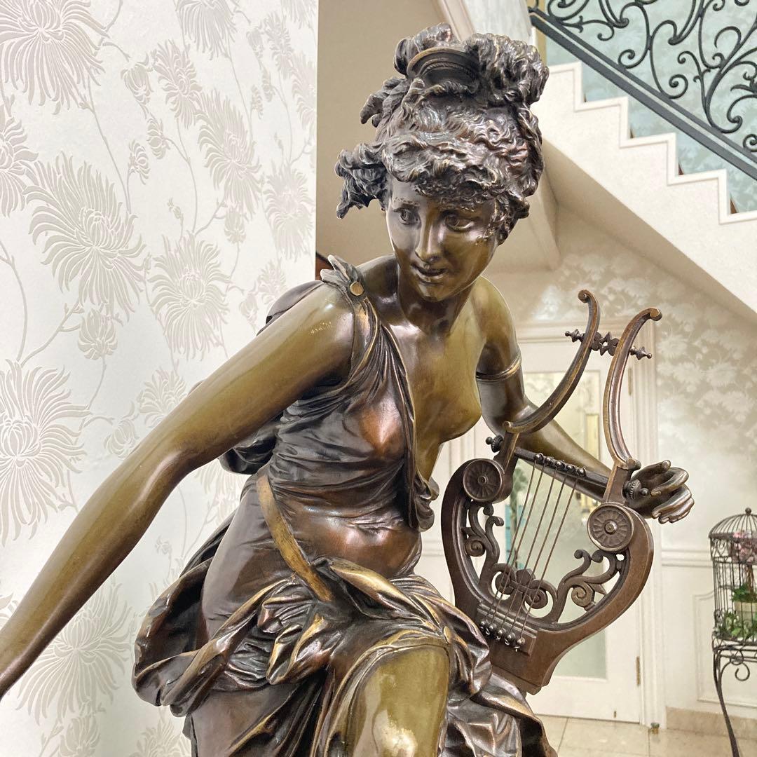 ブロンズ彫刻美人像　「MELODIE」