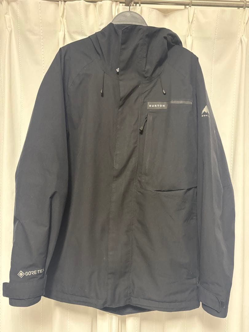BURTON GORE-TEX ブラックジャケットメンズS ゴアテックスバートン バートン エーケー サイクリック ゴアテックス 2L ジャケット