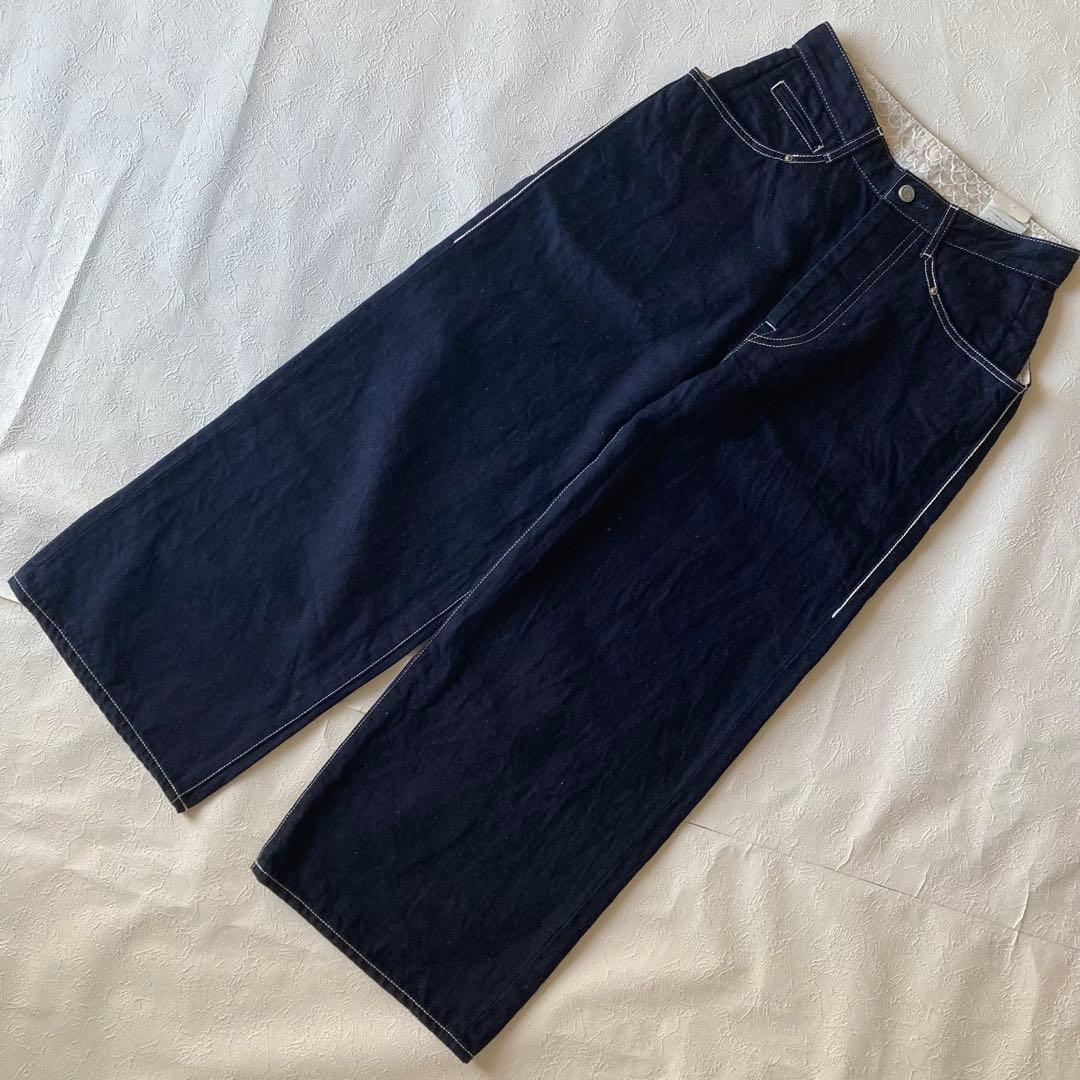 mina perhonen ミナペルホネン always ワイドデニム 34 - メルカリ