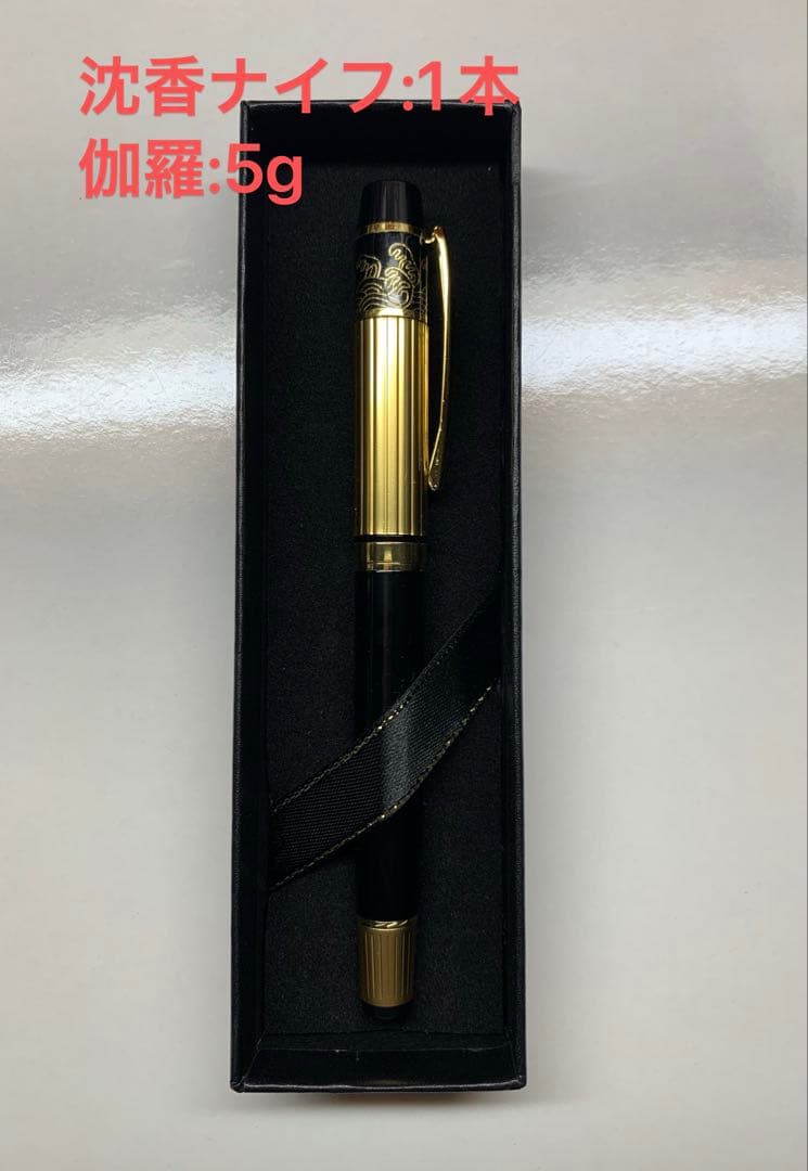 極上伽羅 沈香 香木 沈香線香 沈香精油 沈香ナイフ:1本、伽羅：重:5g