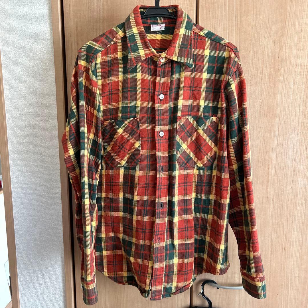 BIG MAC チェック柄ネルシャツ Lサイズ