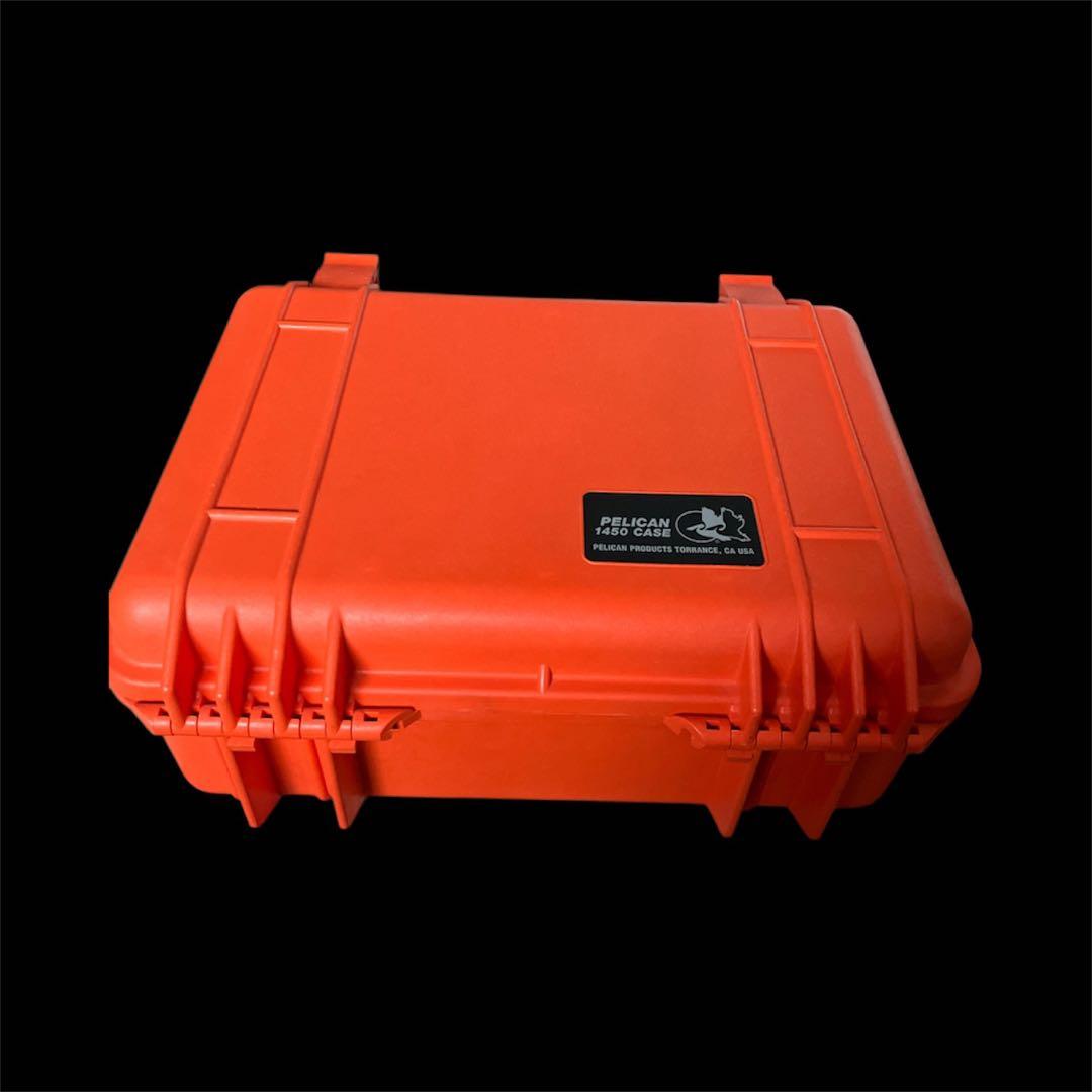 ペリカン1450 Case 防水セキュリティケースオレンジ 旧型