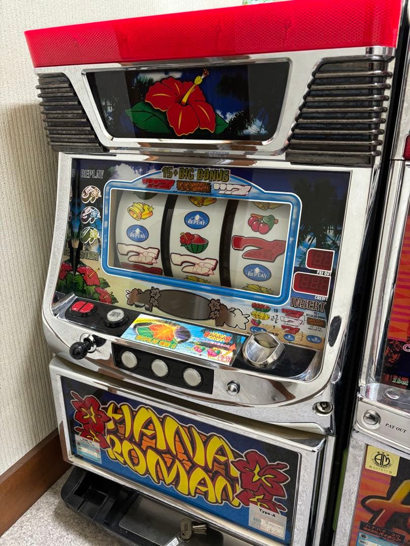 4号機 花浪漫 実機 家庭用電源対応 4号機】銀座 鬼浜爆走愚連隊 全員集合パネル 中古パチスロ実機 [4ch