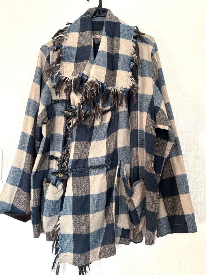 kapital フリンジブロックチェックジャケット フリンジチェックジャケット – BUNNY APARTMENT