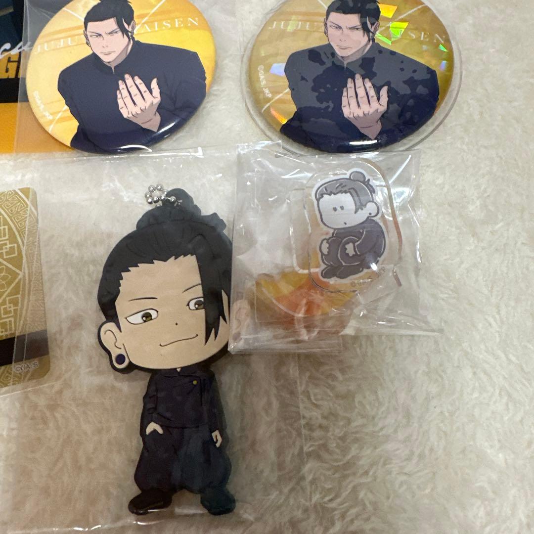 呪術廻戦 夏油傑 缶バッジ カード コースター アクスタ 7点セット