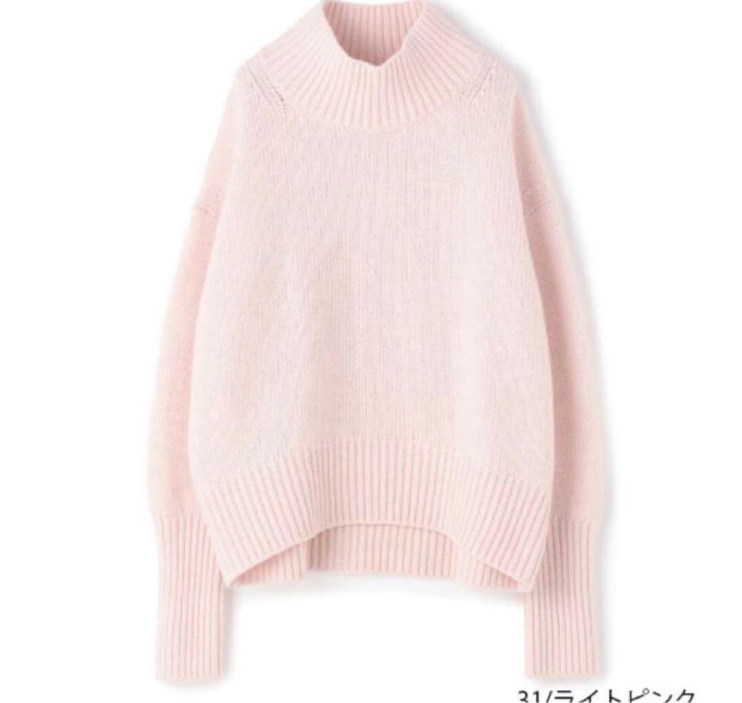 ギャルリーヴィー❣️ ファインウールハイネックプルオーバー❣️ ライトピンク❣️