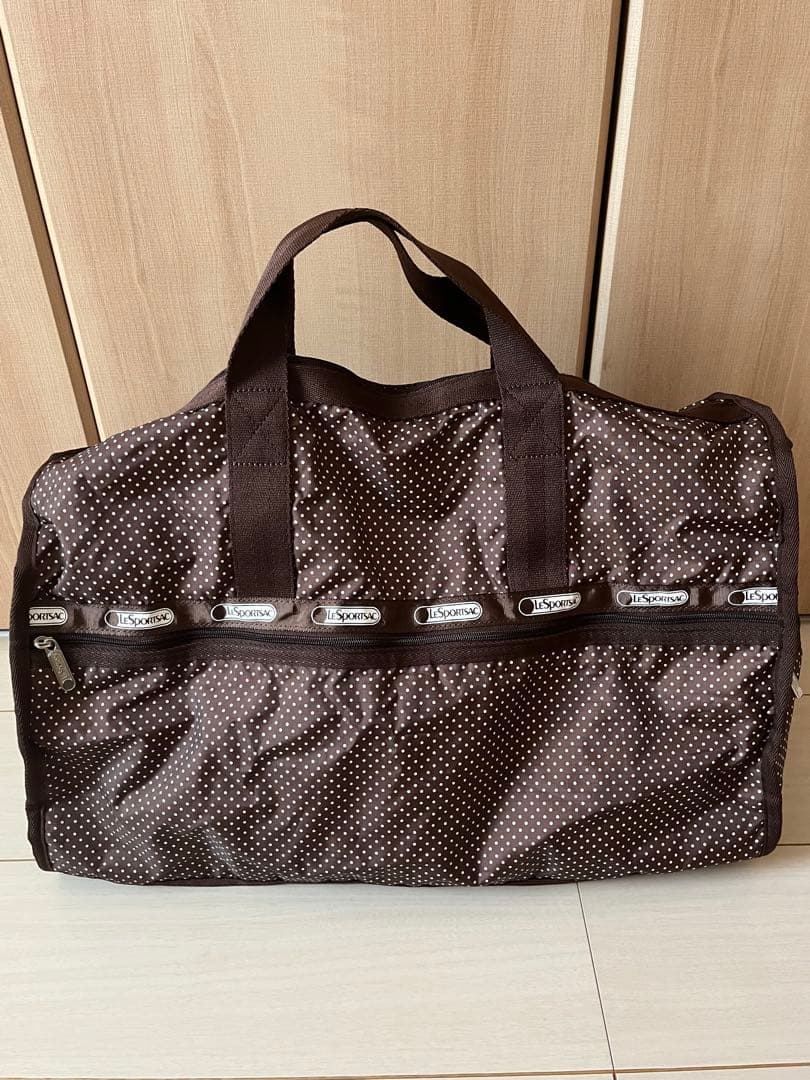 【美品】LESPORTSAC レスポートサック ボストンバッグ 大容量 鍵付き