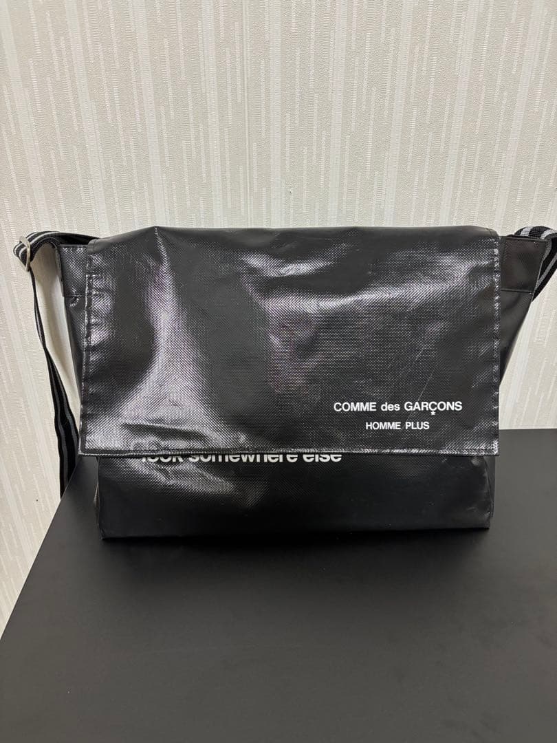 comme des garcons homme plus メッセンジャーバッグ COMME des GARCONS HOMME PLUS コムデギャルソン オムプリュス ロゴ