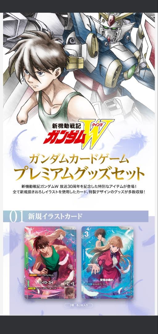 ガンダムカードゲーム プレミアムグッズセット-新機動戦記ガンダムW-[PB01]
