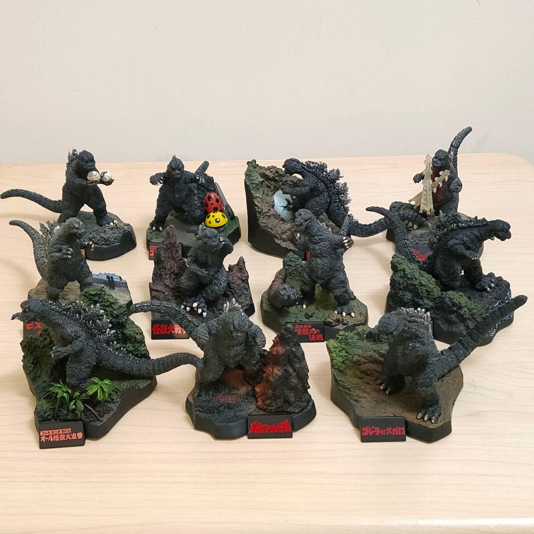 BANDAI ゴジラ全集 ２nd３rd FINAL 総集編 シリーズ混合11体