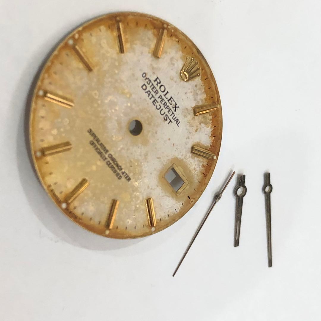 ロレックス デイトジャスト 16233 16013 16014 文字盤 針 中古)ROLEX ロレックス デイトジャスト 16233 シャンパンモザイク