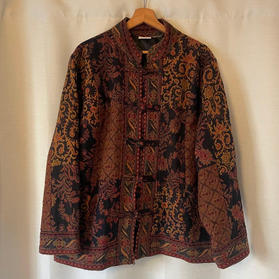 【ほぼ未使用】90s White Stag ゴブラン織りチャイナジャケット