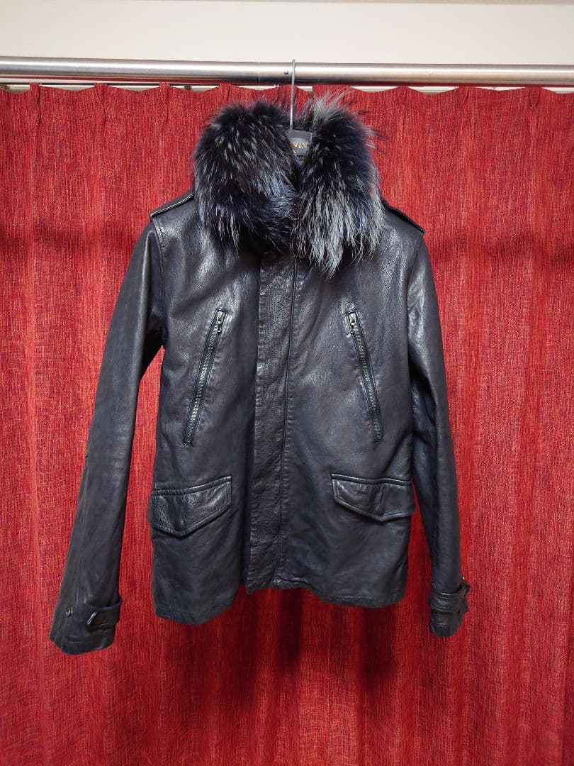 Dhyana ディアーナ　ファー付きレザーライダースジャケット