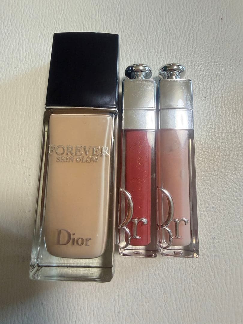 Dior FOREVER SKIN GLOW ファンデーション 3セットリップ