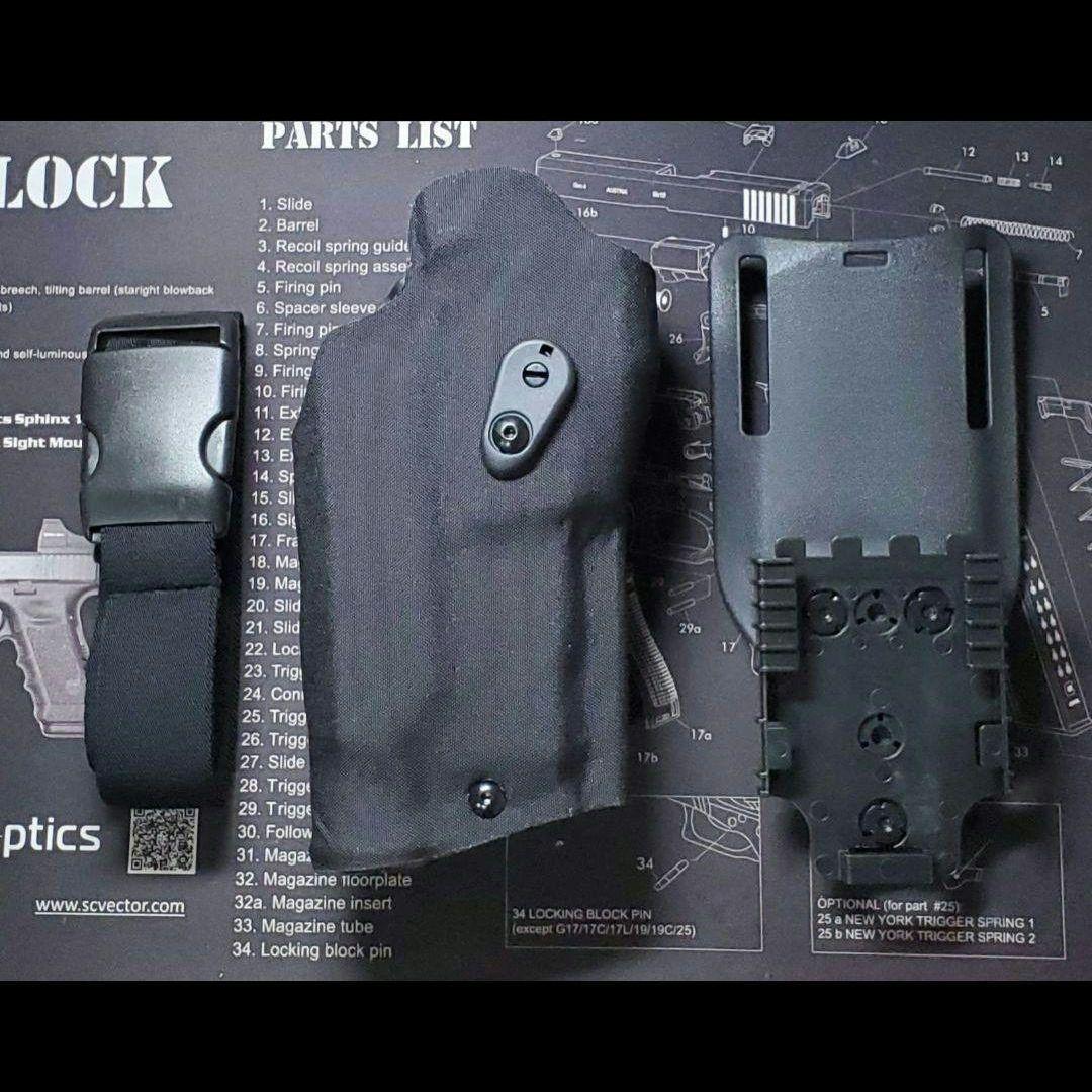 サファリランド　レプリカ　ホルスター　ブラック　右用　P320