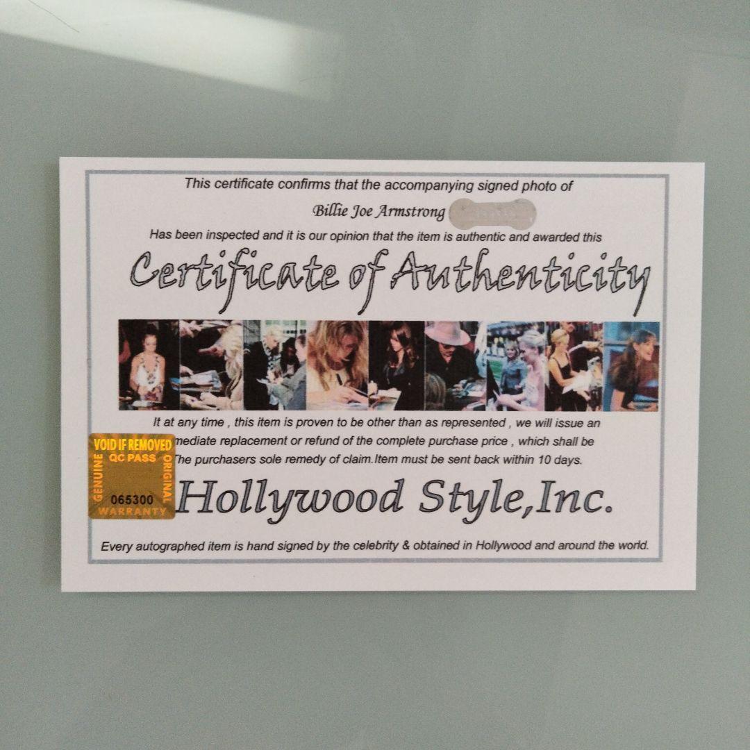 セール中…ビリー・アームストロング直筆サイン入り2Lサイズ写真