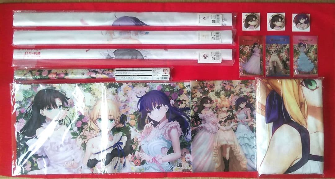 Fate　20周年記念コンサートグッズ　9点　セイバー萌え萌えバスタオル