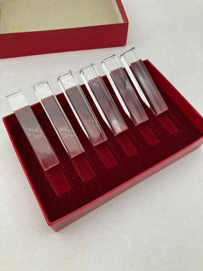 新品　Baccarat ナイフレスト　クリスタル 6個セット