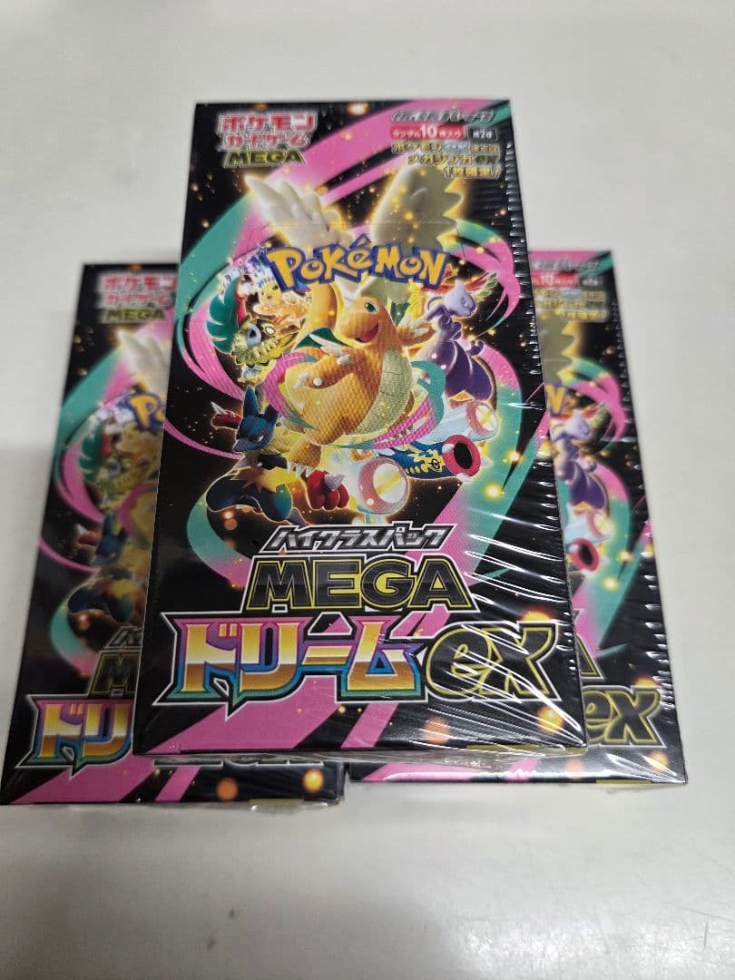 ポケモンカードMEGAドリームex新品未開封シュリンク付き3BOX - メルカリ