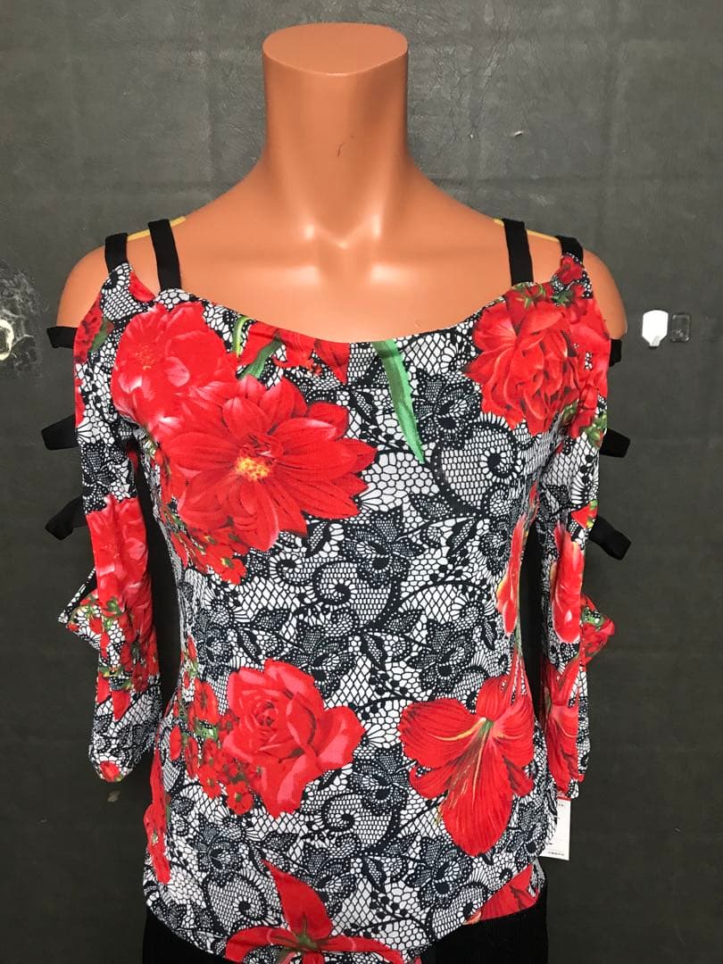 【エスパン】花柄トップス3571