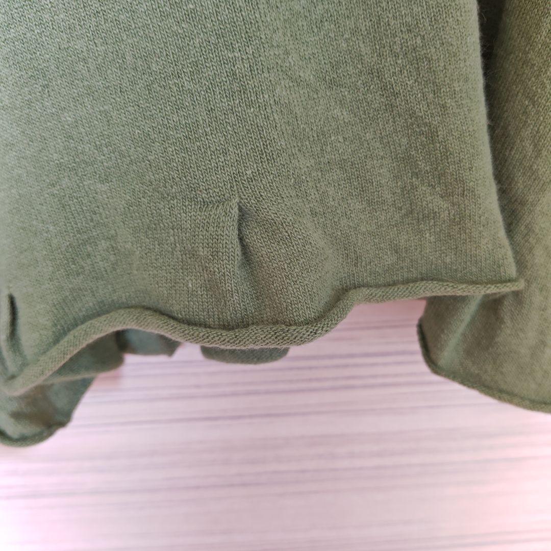 ヨーガンレール グリーン プルオーバーニット ゆったり アンゴラ混