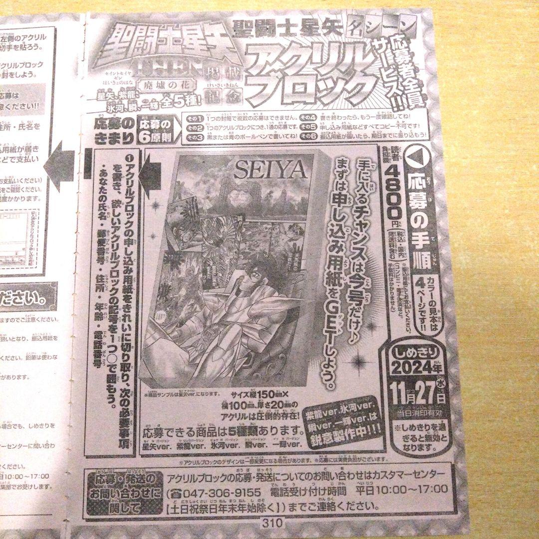 聖闘士星矢 THEN 廃墟の花 アクリルブロック応募券 - メルカリ