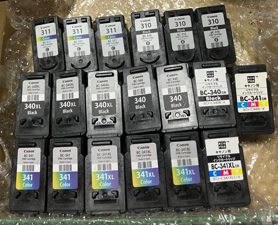 使用済み　インクカートリッジ Canon 19個 Amazon.co.jp: キヤノン 純正インクカートリッジ BCI-19 Color 4色