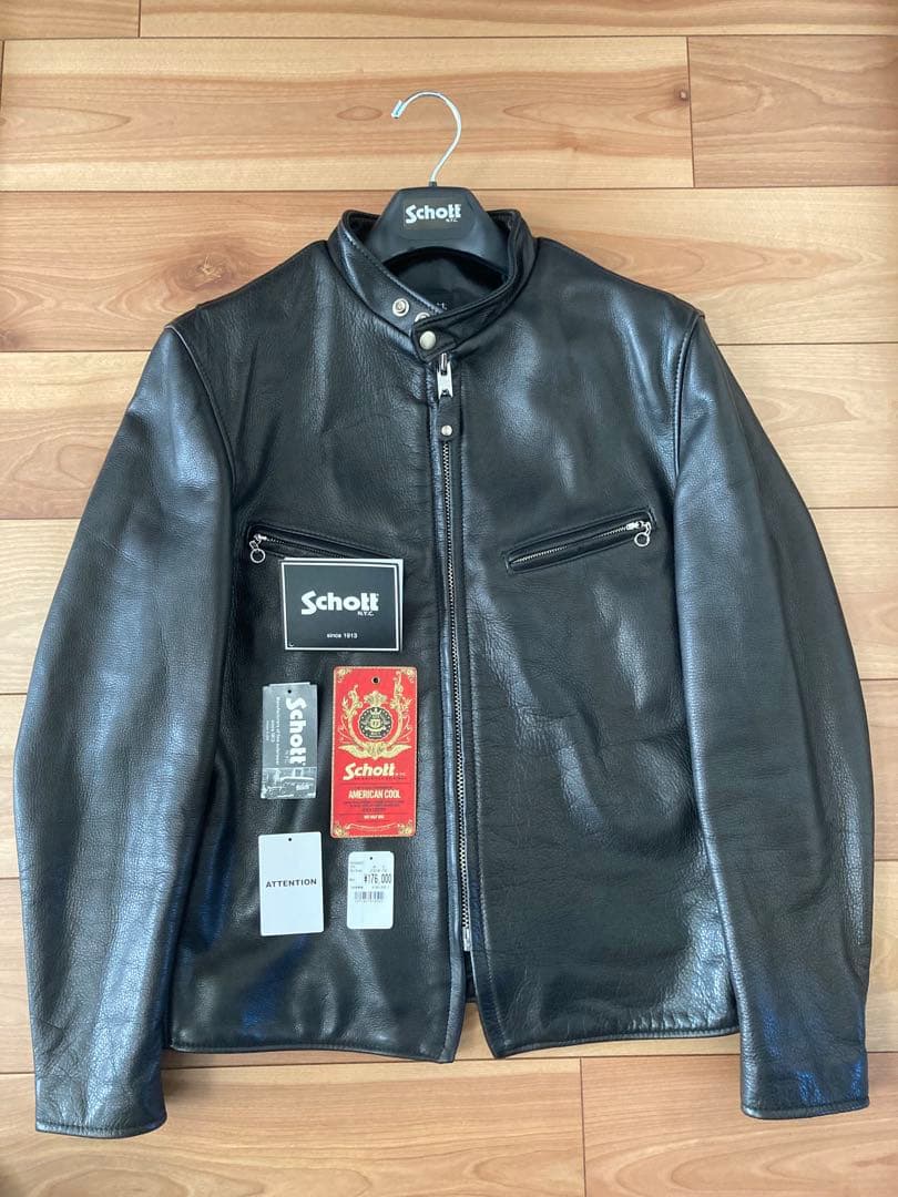 Schott ショット黒　シングルライダース　541xx 40 ニューネイキッド