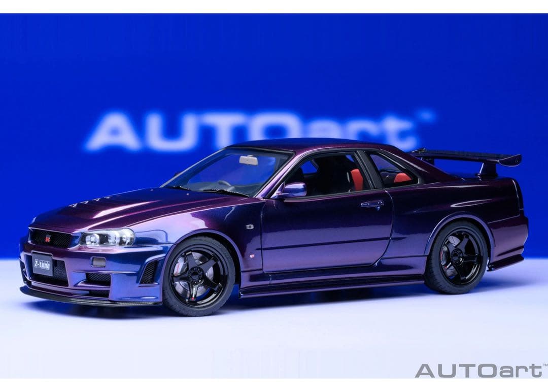 オートアート ニスモR34 GT-R Z-tune(ミッドナイトパープルIII)