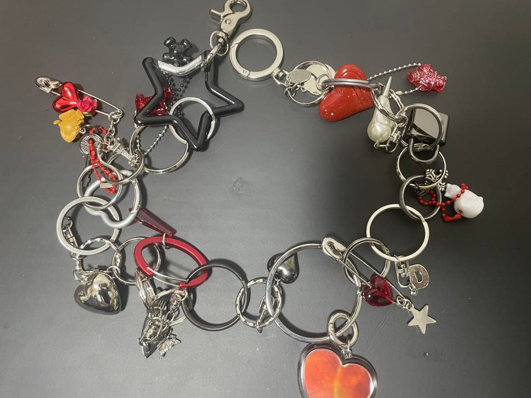 doublet RED キーチェーン 25AW doublet - ダブレット25AW KEY CHAIN WITH DOG DOLL(25AW91AC36) MULTI