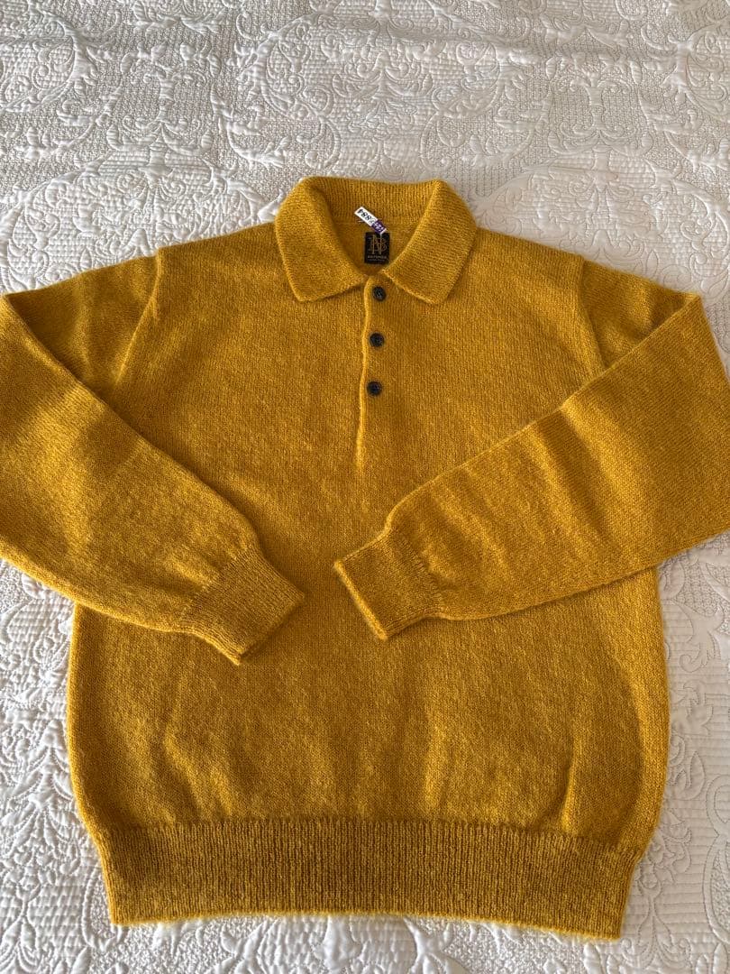 BATONER モヘヤニットポロ サイズ2 Women SHEER MOHAIR POLO - BATONER｜ONLINE STORE