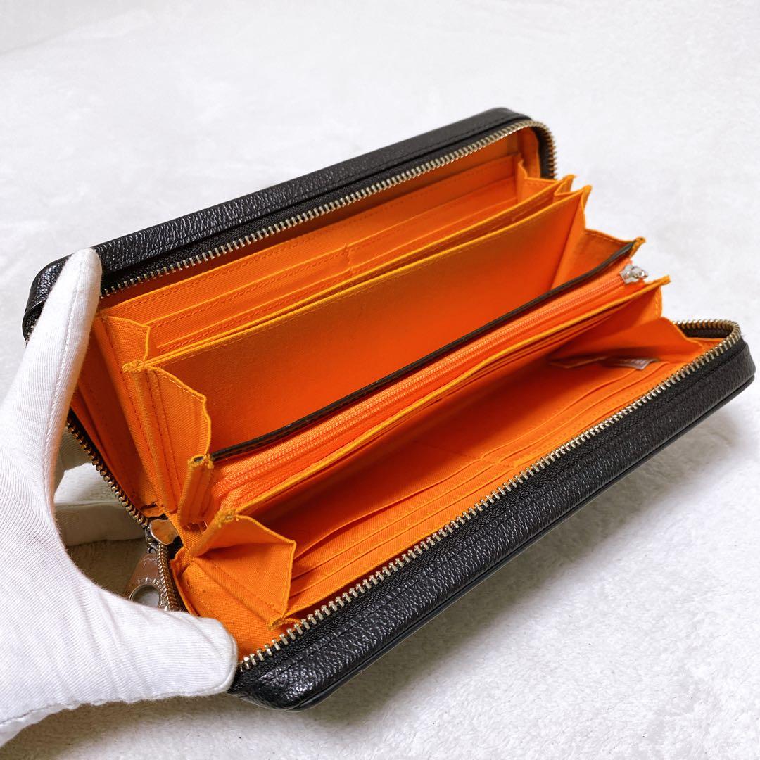 美品 カステルバジャック オーガナイザー 長財布 ラウンドジップ