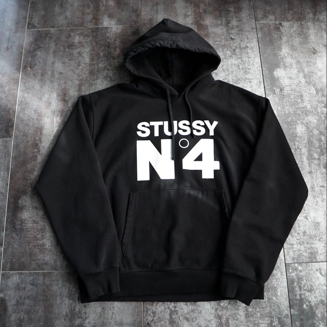 STUSSY N°4 パーカー ブラックXXL
