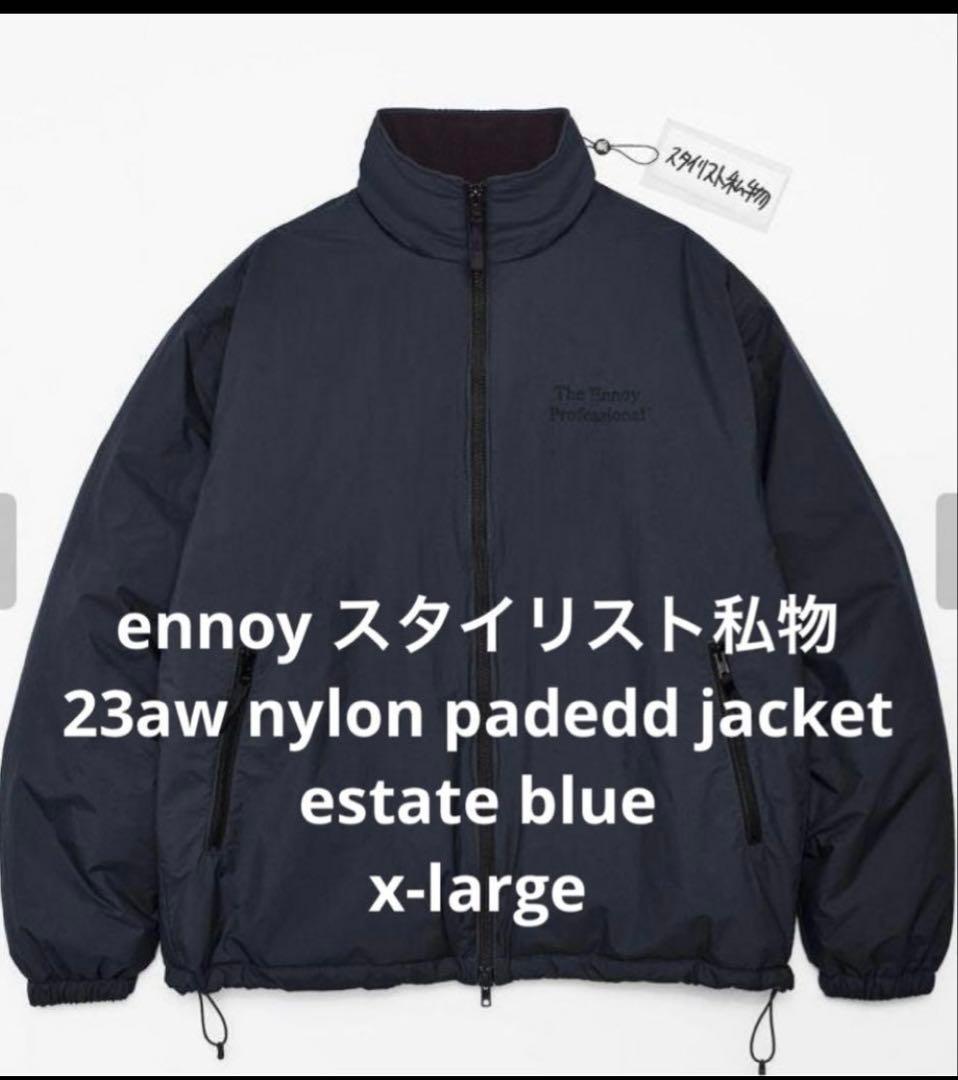 ジャケット・アウター ennoy 23aw padded jacket estate blue xl