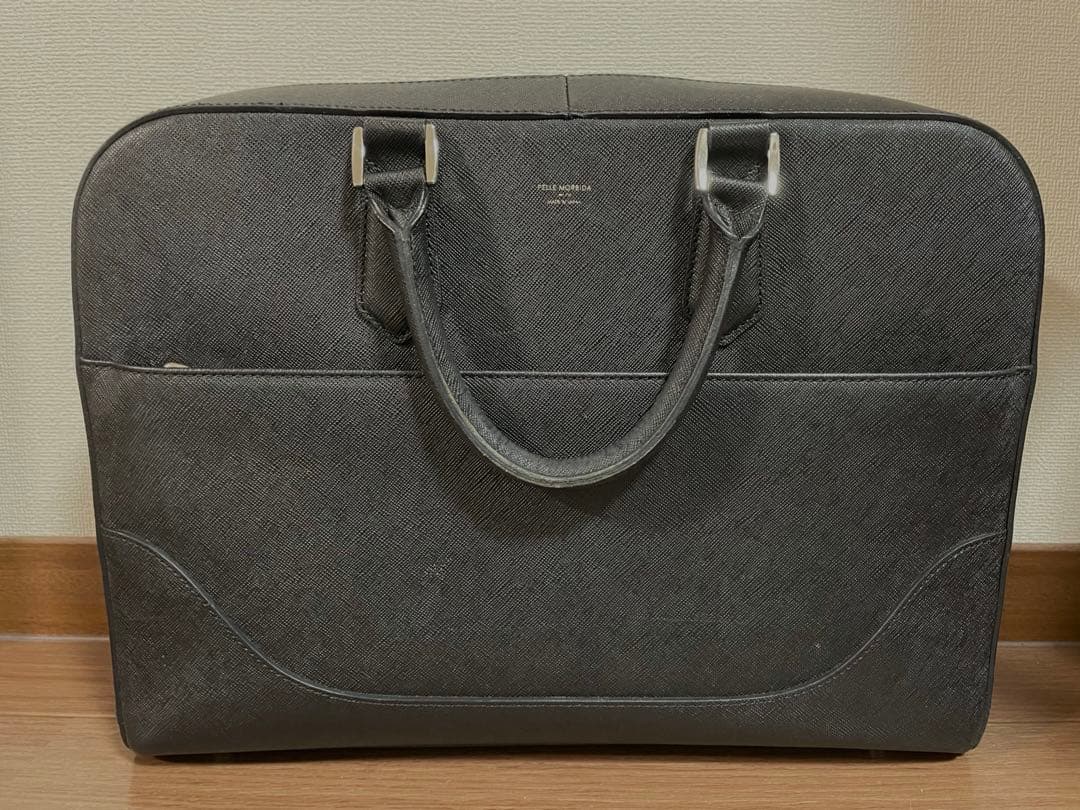 美品‼️PELLE MORBIDA ビジネスバッグ ブラック ペッレ モルビダ PELLE MORBIDA ビジネスバッグ メンズ レディース 大