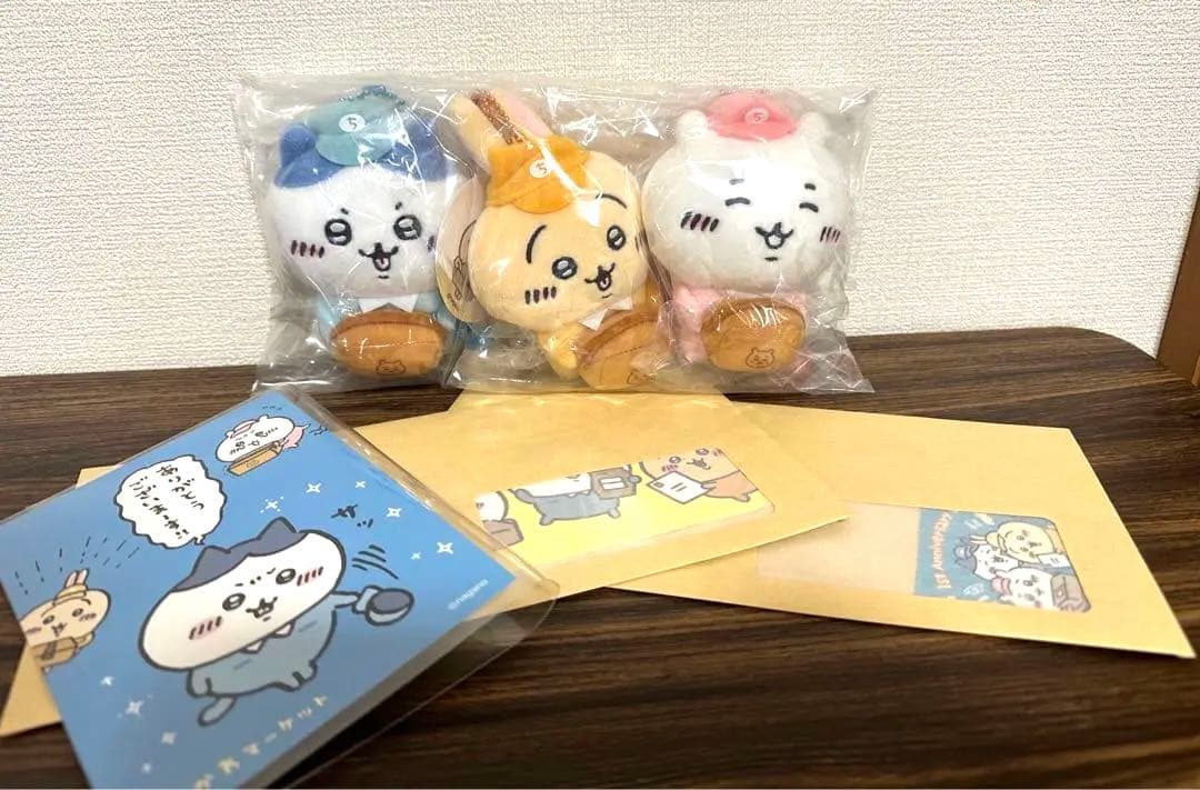 ＊【限定品】　激レア 入手困難！ちいかわ　働くスタッフさん　マスコット ちいかわマーケット 働くスタッフさんマスコット3種セット（セット購入