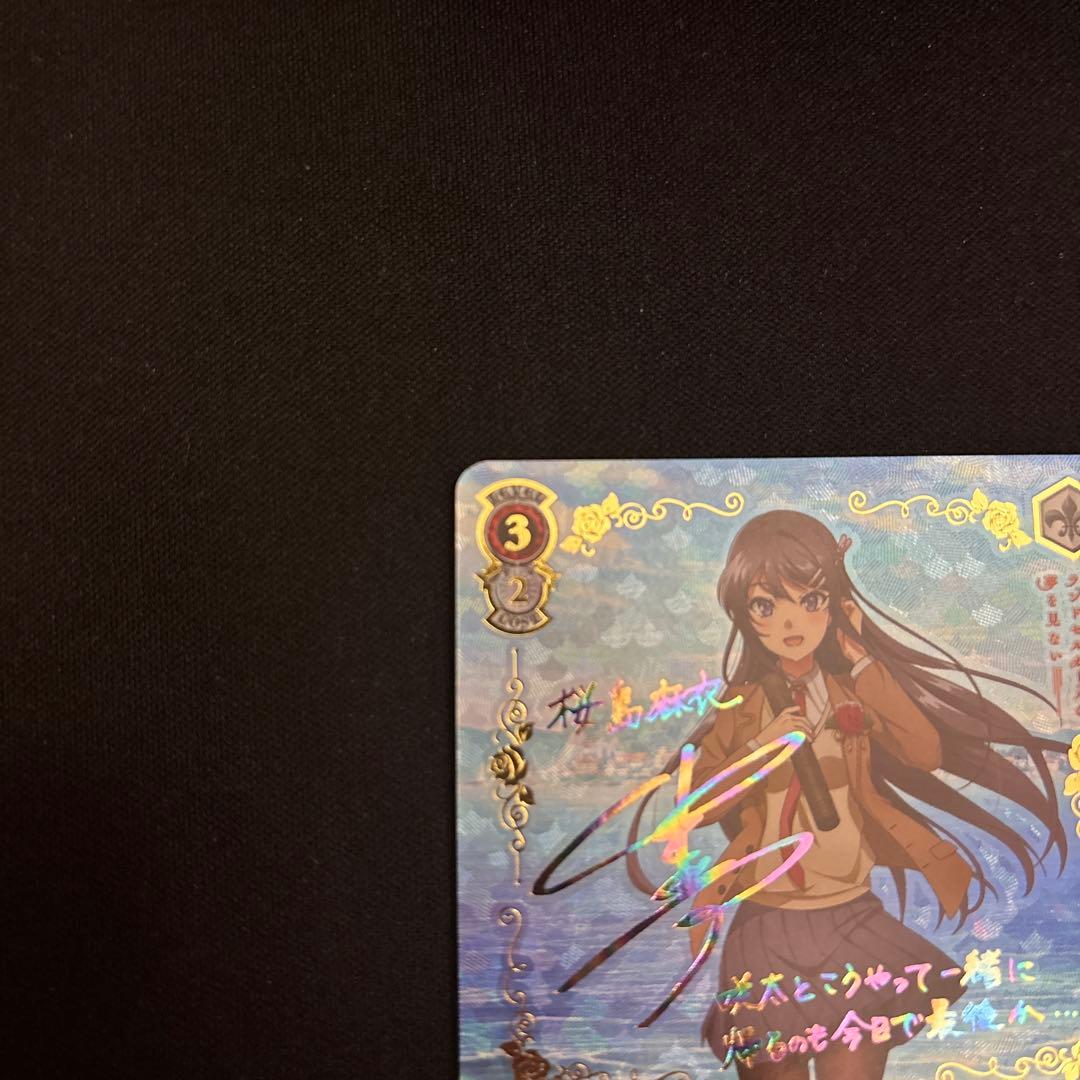 ヴァイスシュヴァルツ 青ブタ 君と過ごした一年間 桜島麻衣 ABR サイン