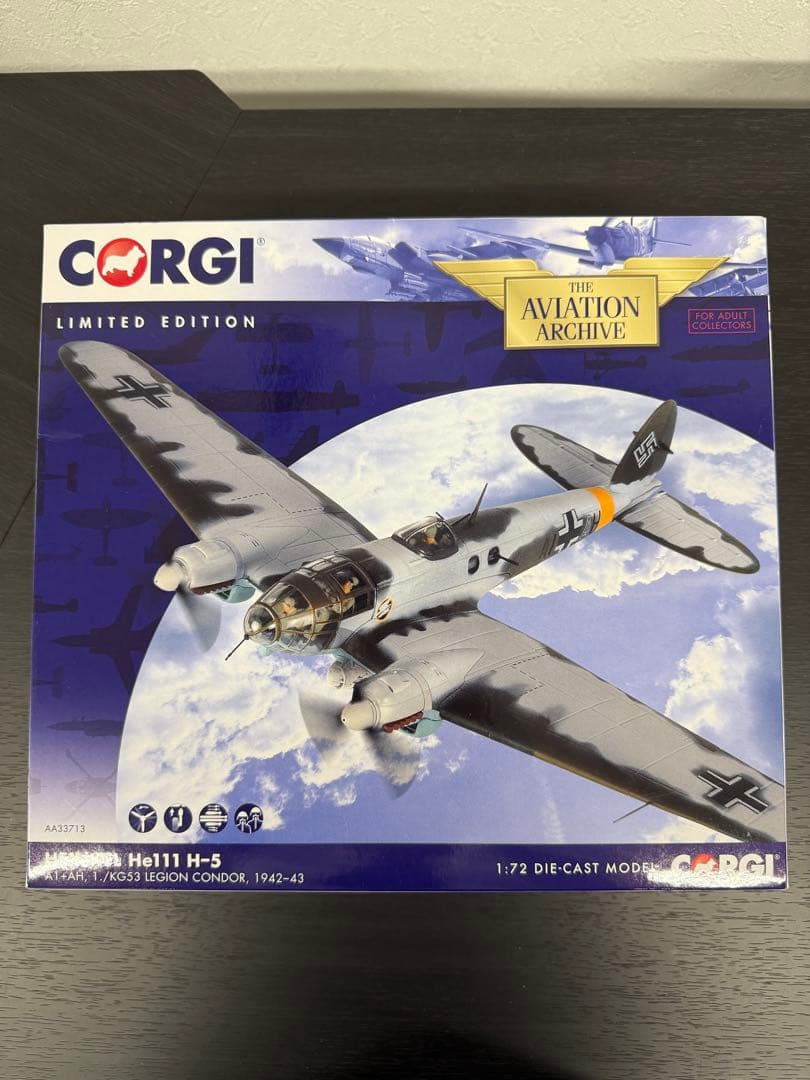 ★限定版・美品★Corgi He111 H-5 航空機モデル 1/72スケール♪