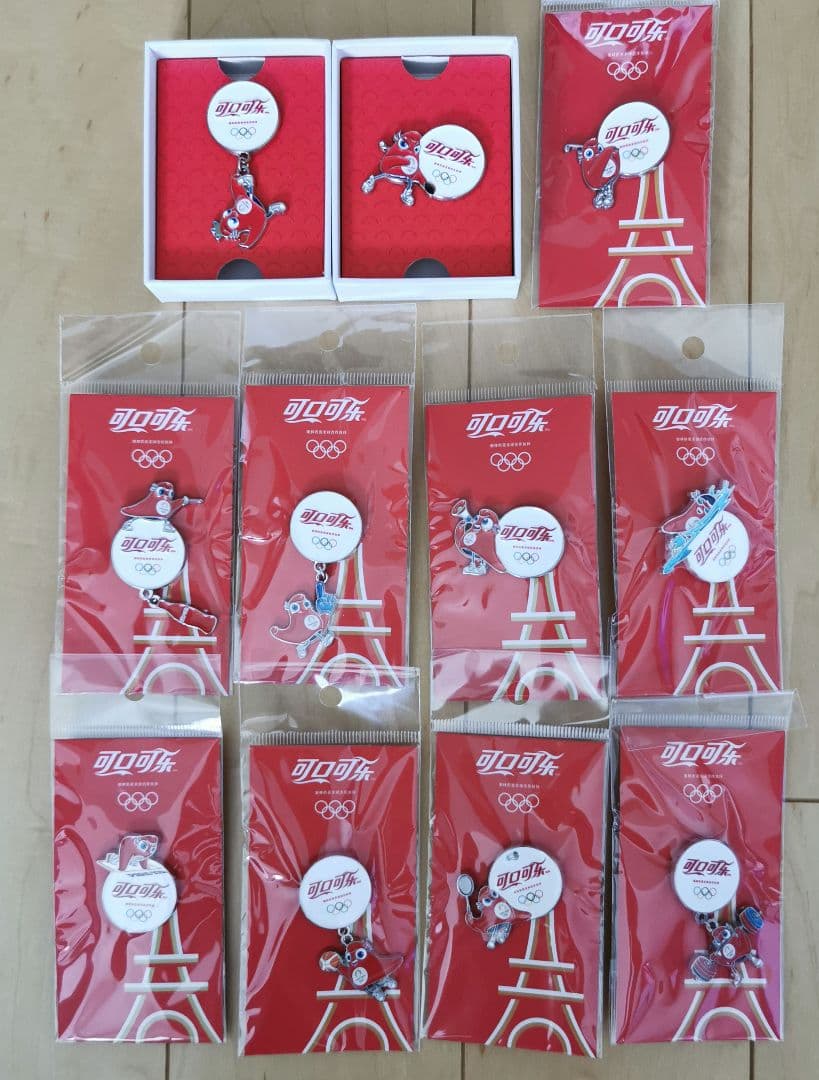 【2024 パリ オリンピック】ピンバッジ コカコーラ中国 ノベルティ 非売品