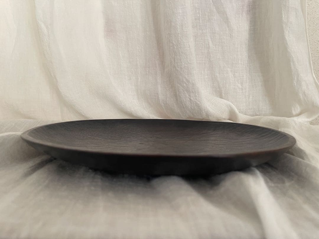 三谷龍二　黒漆ボウル　31cm