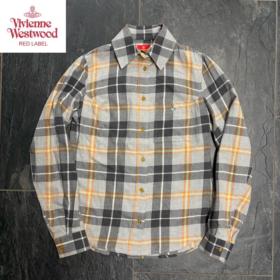 Vivienne Westwood オーブ刺繍　チェックシャツ